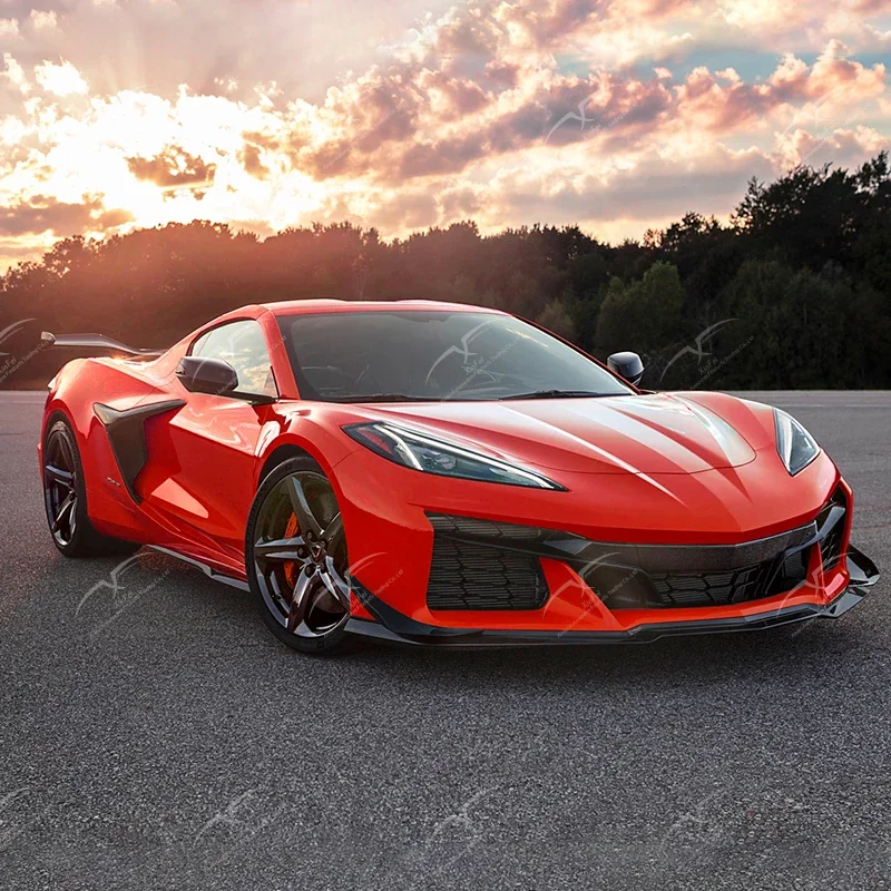 

Suitable for Corvette Z06 front bumper front lip protector carbon fiber car exterior modification decorative accessories