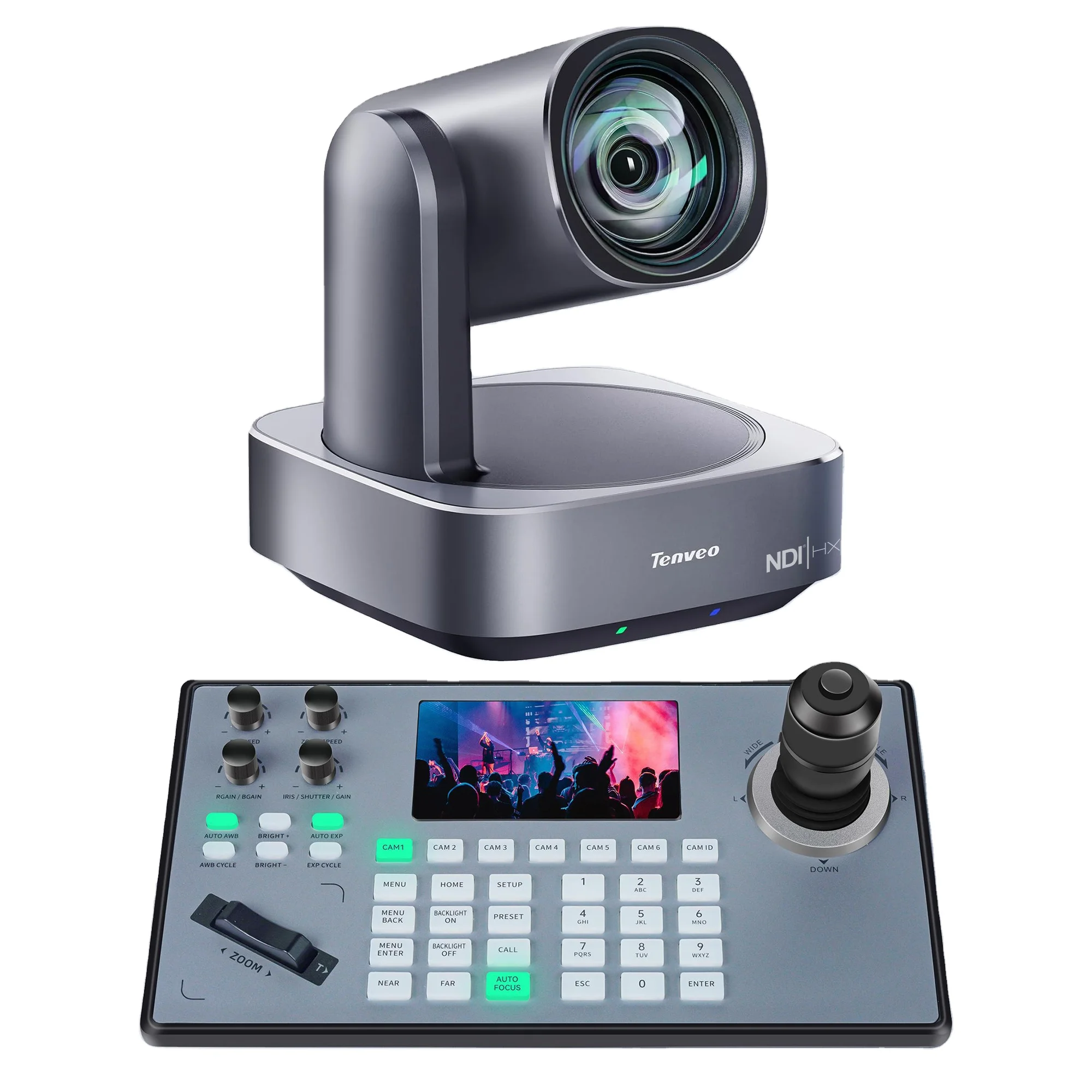 2025 Conference Group 4k NDI PTZ Camera and 4D KB200PRO Keyboard Controller Video System for Medium Meeting