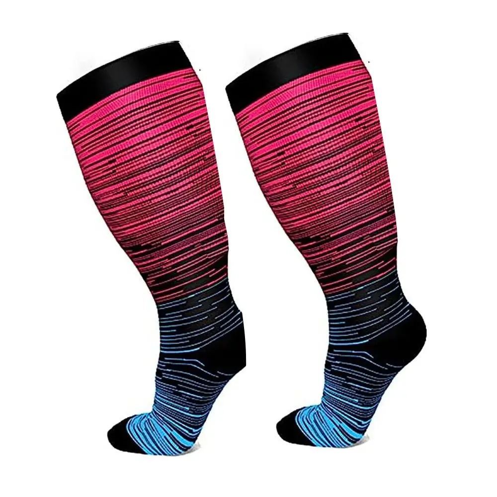

Plus Size Compression Socks Extra Wide Calf 2XL-4XL Knee High Stockings Circulation Swelling Support Soft Calves Leg Stockings