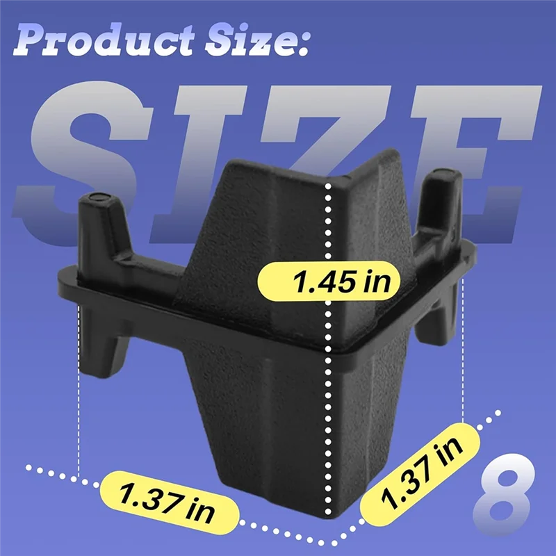 Conectores de inserções de poste COFA-20PCS para prateleira, unidade de prateleira resistente, plástico PP, moldado por injeção, suporte resistente e forte