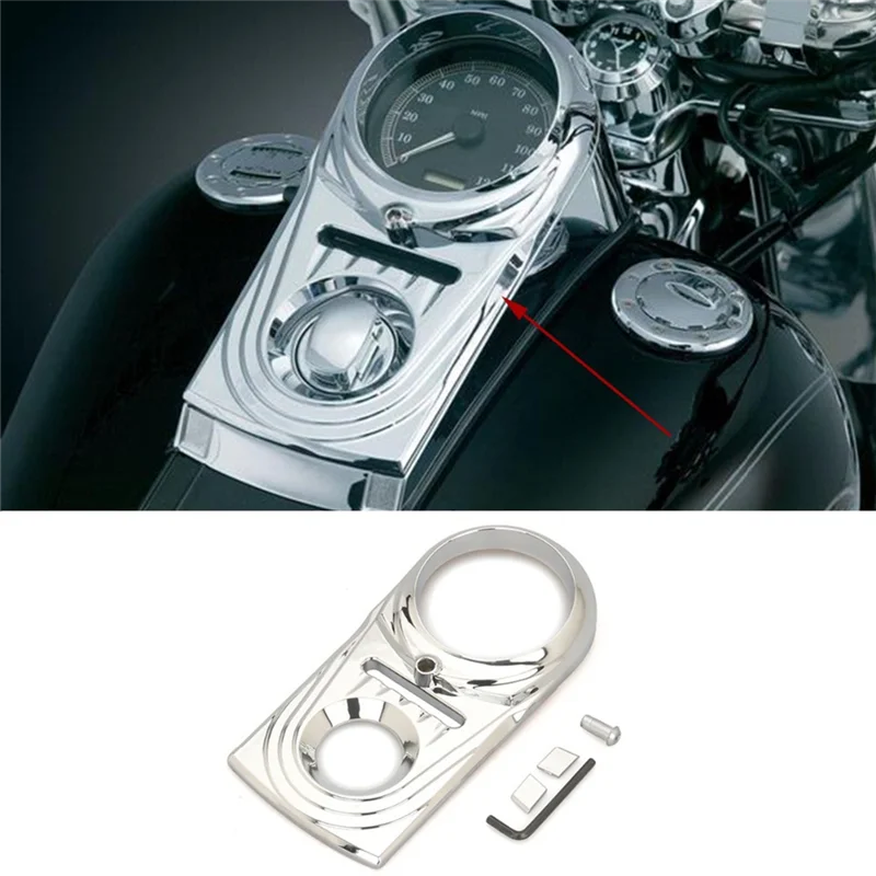 

P-Premium-For Davidson Dyna Softail Deluxe Fat Boy Heritage Springer Motorcycle Dashboard Insert Cover Trim,A Parts Acces