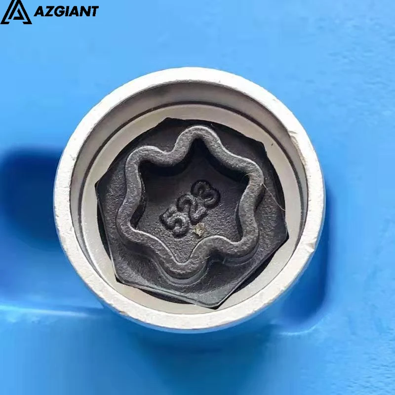 Herramienta de desmontaje de funda de llave de tornillo antirrobo para neumáticos de coche, herramientas de reparación para VW Beetle Polo Golf