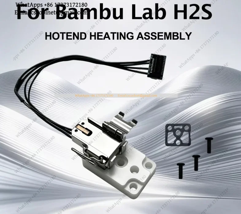 Nozzle Hotend Heating Assembly With Heater Cartridge And Thermistor Base Clip Quick-Change Extruder Spare Parts For Bambulab H2s