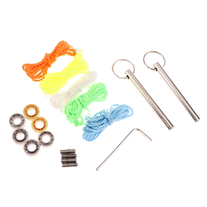 1Set Unresponsive Yoyo Bearings Bearing Removal Tool Yoyo Strings Responsive Yoyo Bearings Metal Axle W/ Wrench