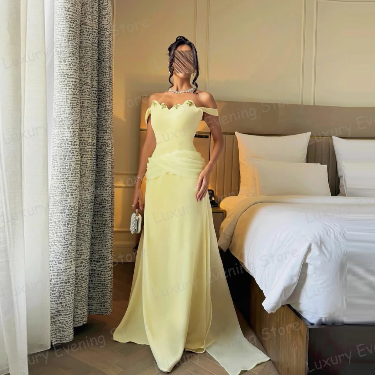 

Роскошные вечерние платья русалки без бретелек для выпускного вечера Модные платья с открытой спиной для пляжной вечеринки по индивидуальному заказу Vestidos De Noche فساتين سهرة Gala