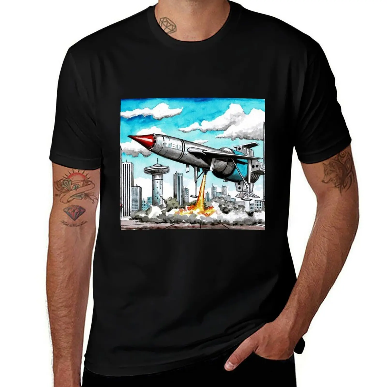 

Thunderbird 1 from Thunderbirds T-Shirt summer tops sublime custom t shirt graphic t shirt vintage men clothing