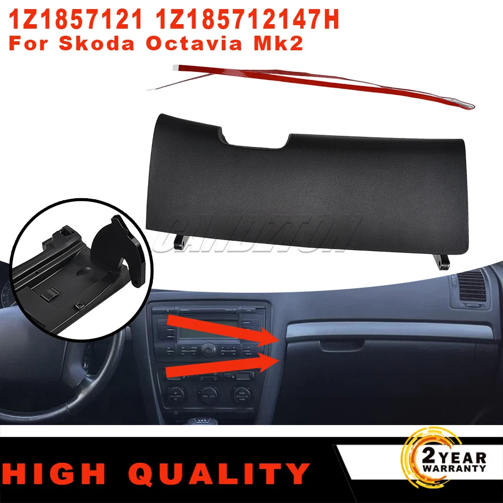 

1Pc New Glove Box cover Lid with handle kits Black 1Z1857121 1Z185712147H For Skoda Octavia Mk2 2004 - 2013 LHD car accessories