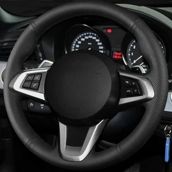 Custom Car Steering Wheel Braid Cover Genuine Leather 100% Fit For BMW Z4 E89 2009-2014 Auto Interior Accessories Steering Wrap
