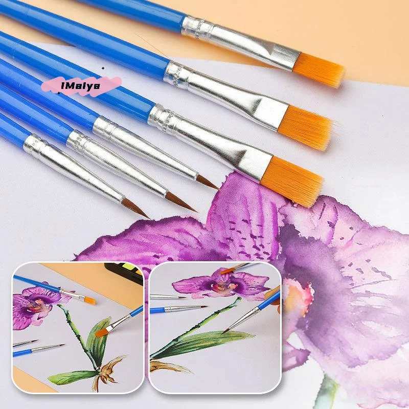 30/60/100/110Pcs Paint Brushes Set for Kids And Artists - Handcraft Arts Watercolor Oil Painting Brushes with Flat round Pointed