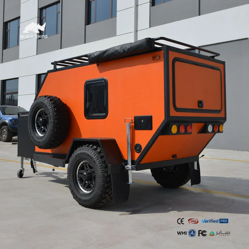 Hot Sale Lightweight Aluminum Offroad Trailer Hybrid caravan Camper Trailer Travel Trailer for Outdoor Adventure