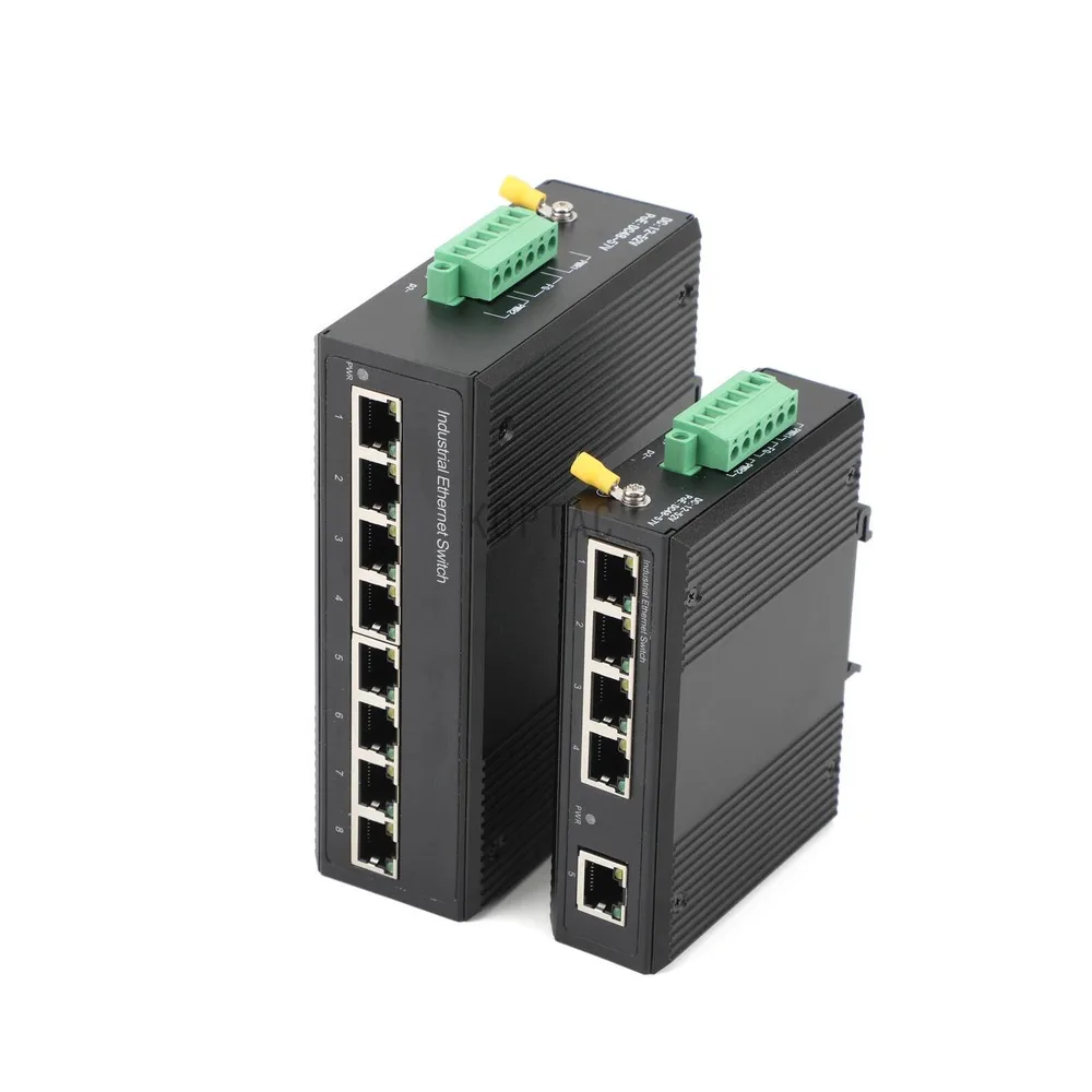 5/8-Port Industrial POE Switch 100/1000Mbps DIN Rail Plug Play For Factory Automation And Surveillance System poe switch
