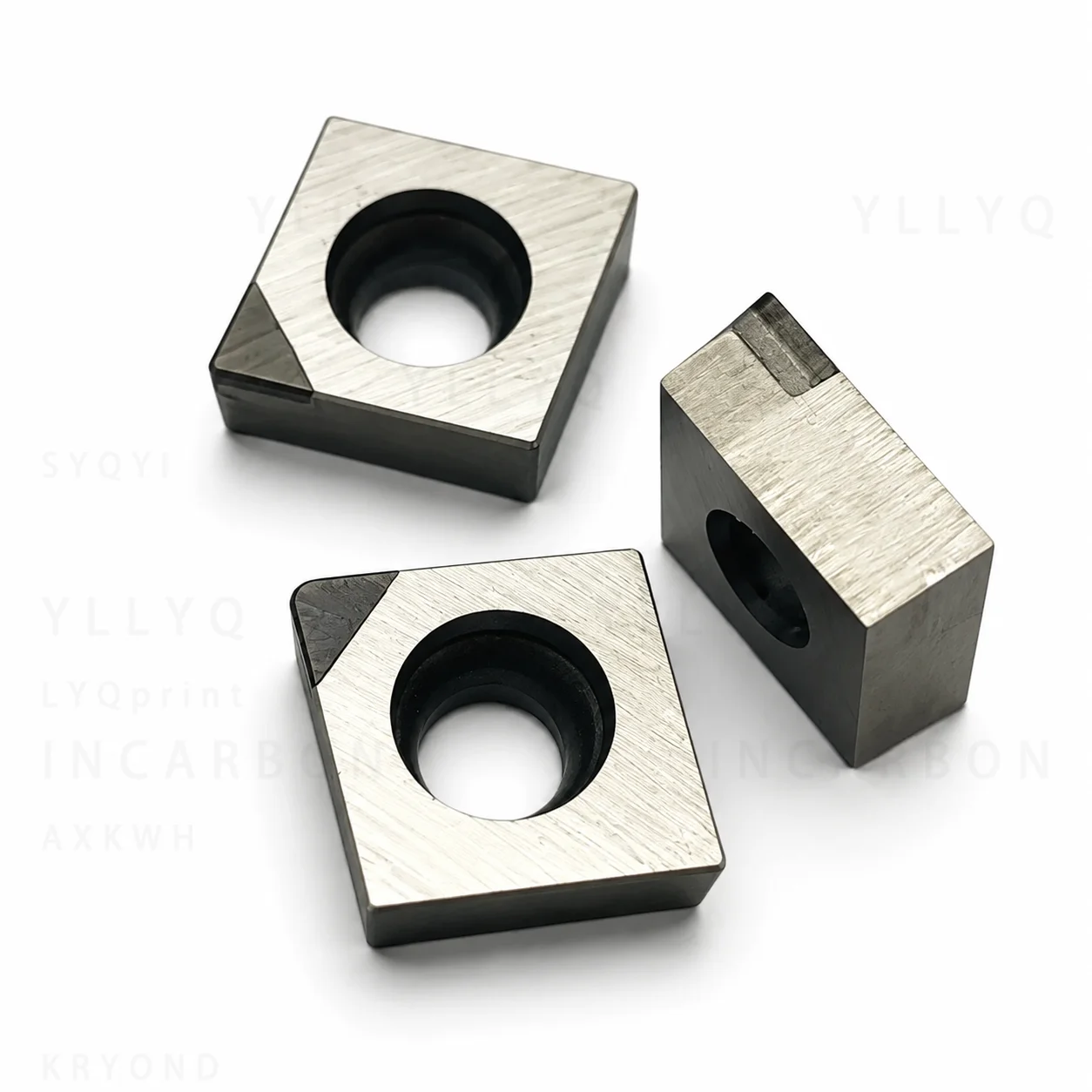 PCD CCGW09T302 CCGW09T304 CCGW09T308 Diamond Inserts CNC Turning Tool For Copper Aluminum CBN Hardened Steel Metal Cutting