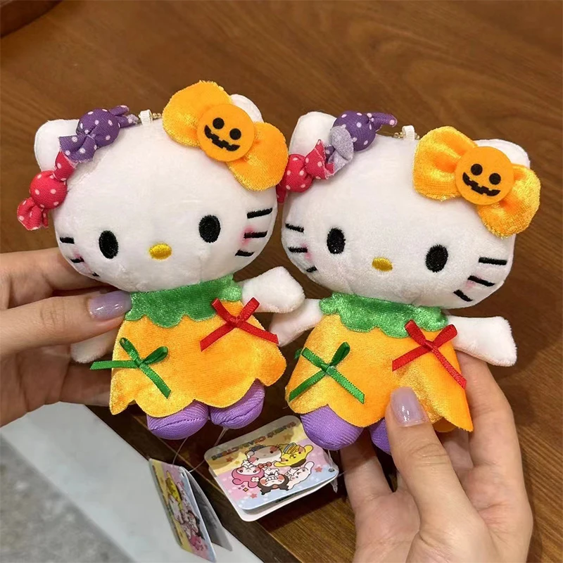 

Sanrio Хэллоуин плюшевые игрушки Hello kitty Cinnamoroll рюкзак подвеска мягкая полакко брелок сумка Аксессуары для девушки подарок