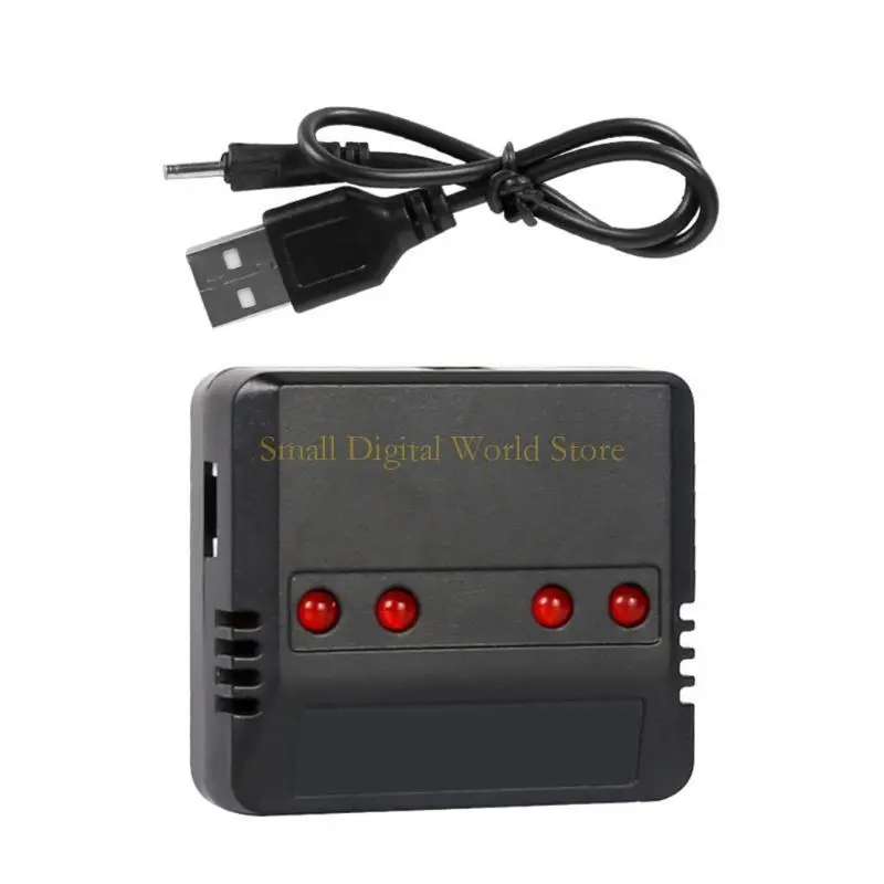 77ub 3.7v 500mAh بطارية Lipo و 4 في 1 شاحن USB لـ Wltoys WL V911S RC Alcopter Praph Parts Accessories
