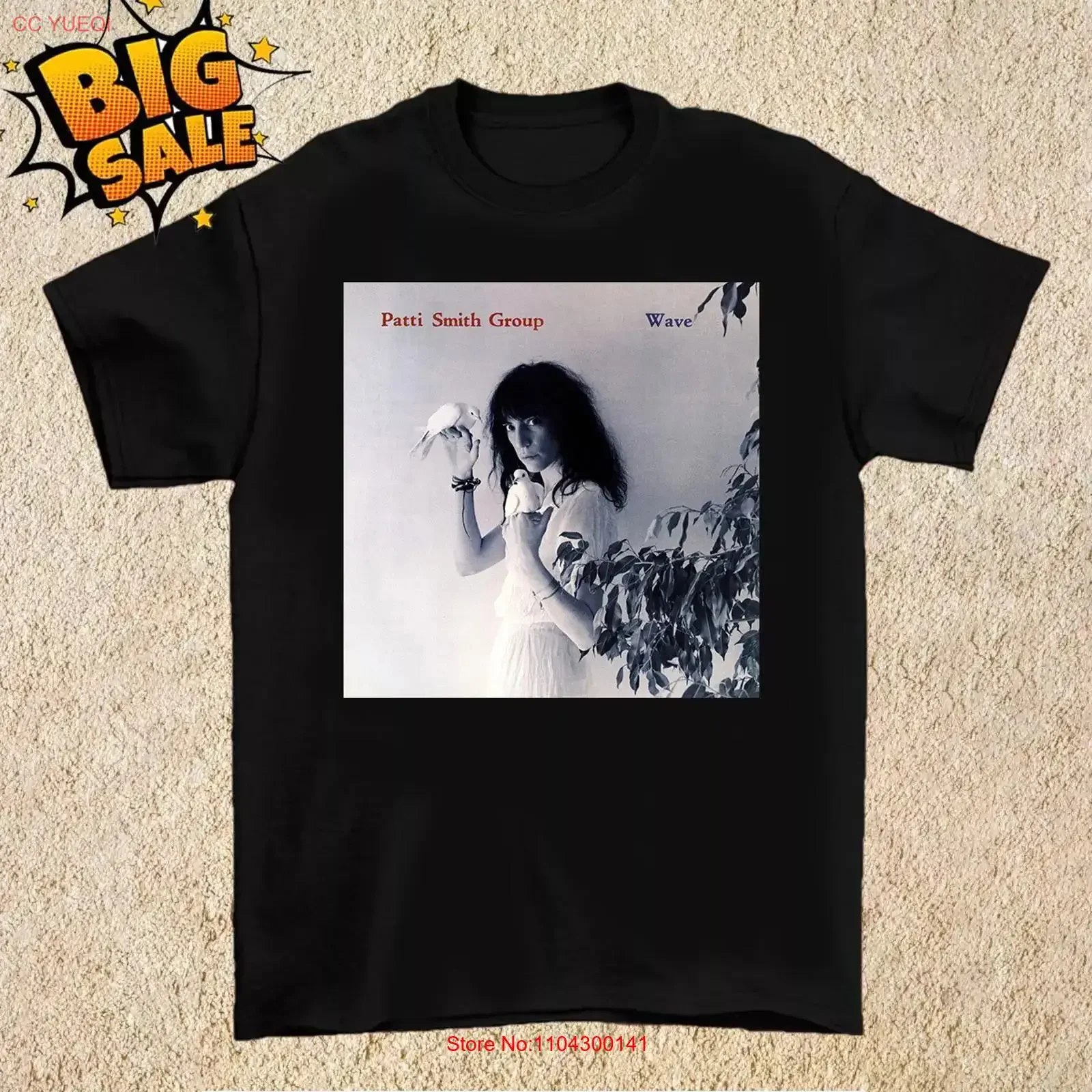 Patti Smith Group Wave ALbum Cotton T Shirt Full Size S 5XL vintage Washed Breathable designer clothes Stylish Unisex fashion