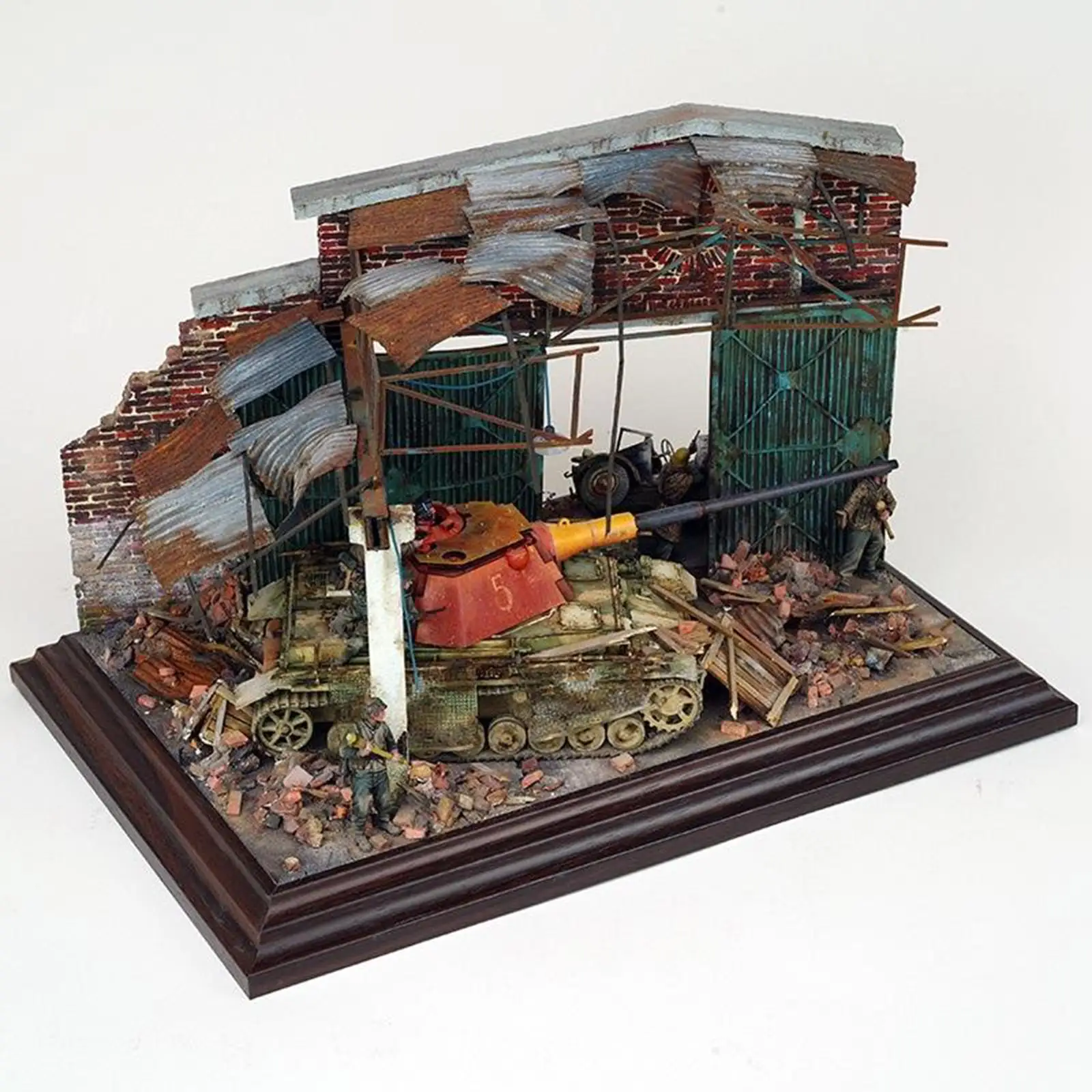

Handmade DIY Dioramas Building Model Kits,Wood Ruins ,1:35 Table Architecture Scene Layouts