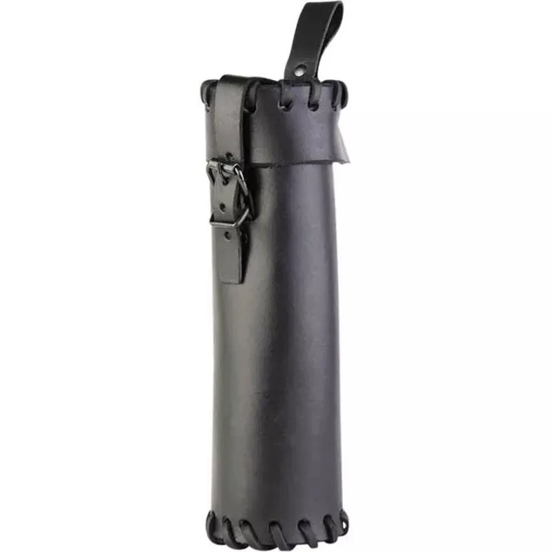 Medieval Magic Scroll Map Holder Case Renaissance Messenger Poet Cosplay Costume Accessory Halloween Props Water Bottle Holster