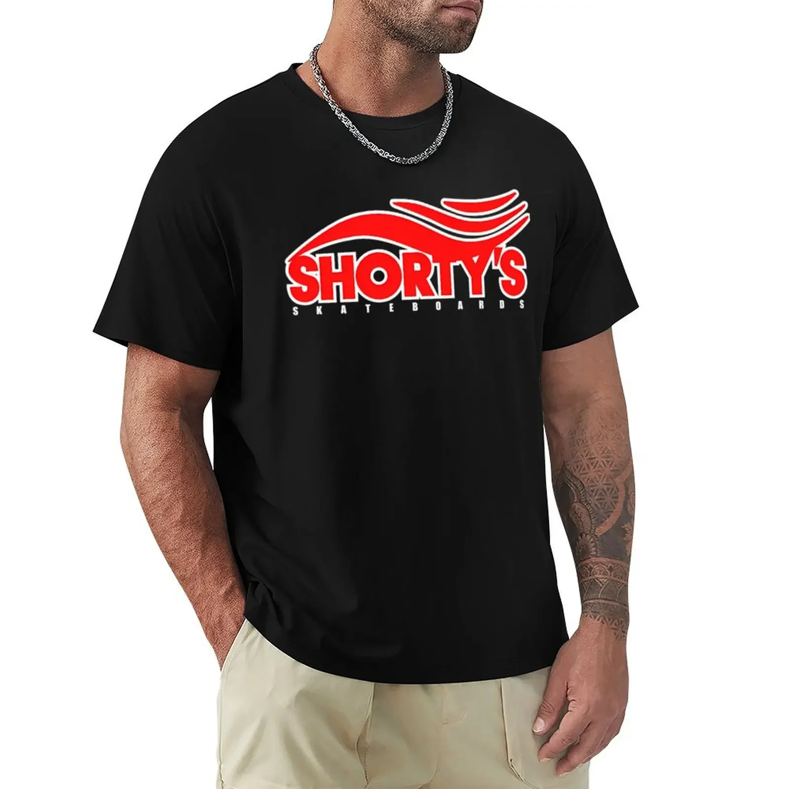 Shortys Retro Logo T-shirt camicie magliette grafiche maglietta anime maglietta personalizzata oversize T-shirt manica corta da uomo