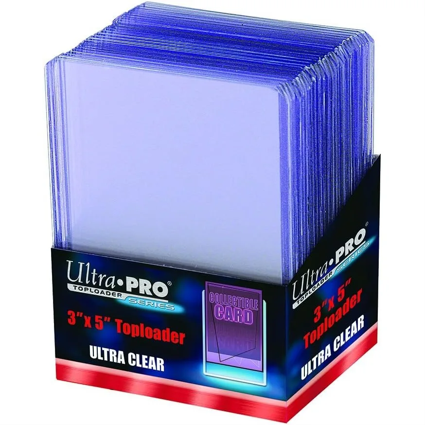 

Toploader 25ct 3x5 Rigid PVC Card Holders for Trading Cards, Ultra Clear Protection
