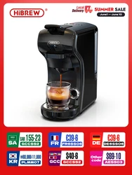 HiBREW Coffee Machine 19 Bar 4in1 Hot & Cold Multiple Capsule Espresso Cafetera Pod Coffee Maker Dolce Milk Nexpresso Powder H1A