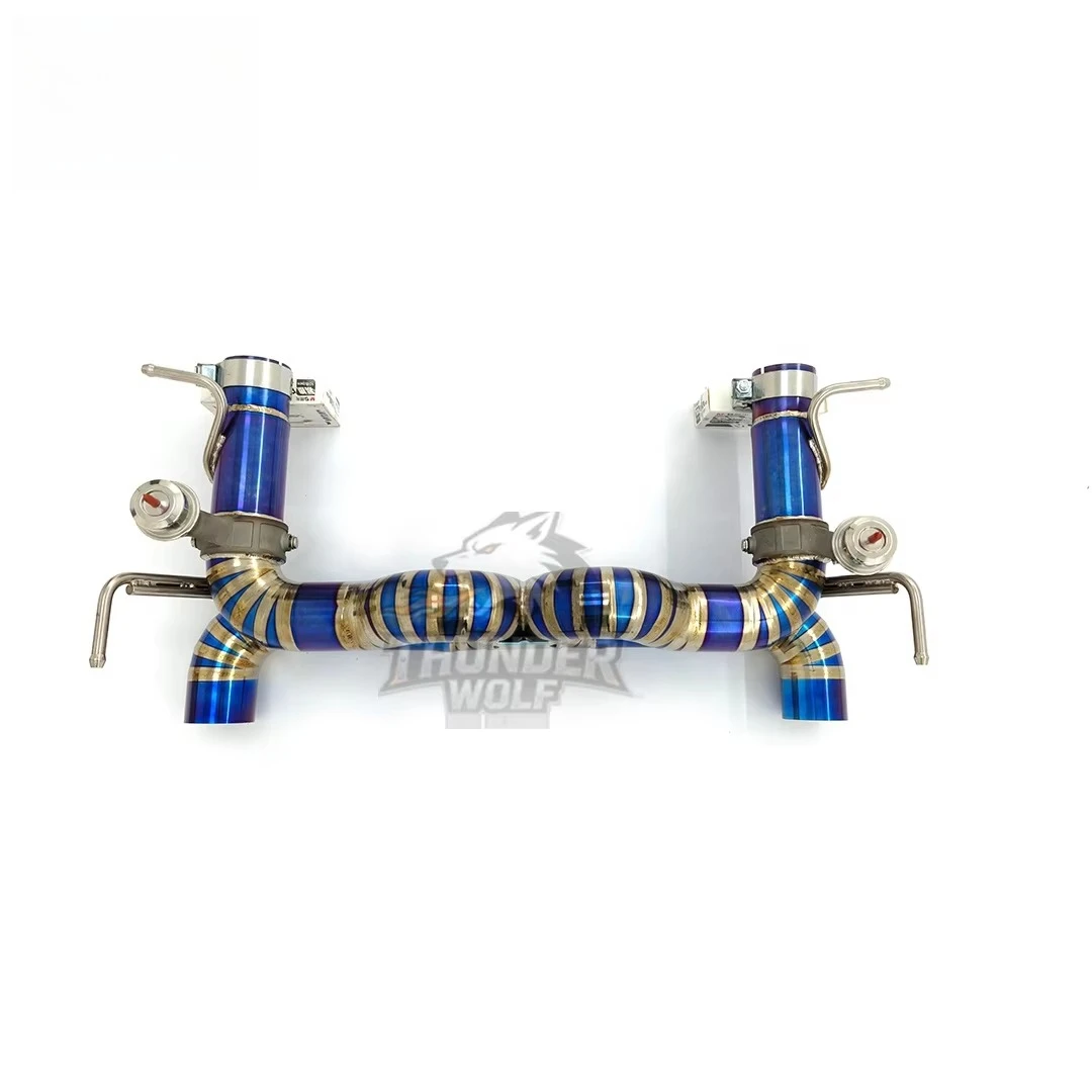 Hetu Supercar Range High Quality Excellent Fit for 488 GTB Titanium Alloy Catback Exhaust System(Straight Pipes)