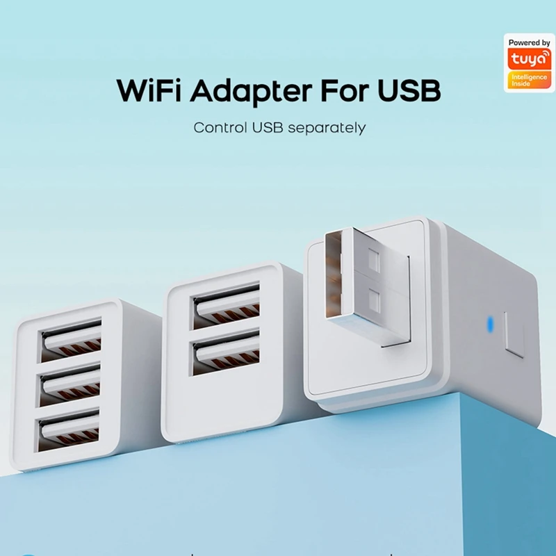 Tuya WiFi USB Adaptor Switch 1 Gang 5V Mini USB Power Adaptor Smart Life Control Via Alexa Google Yandex Alice