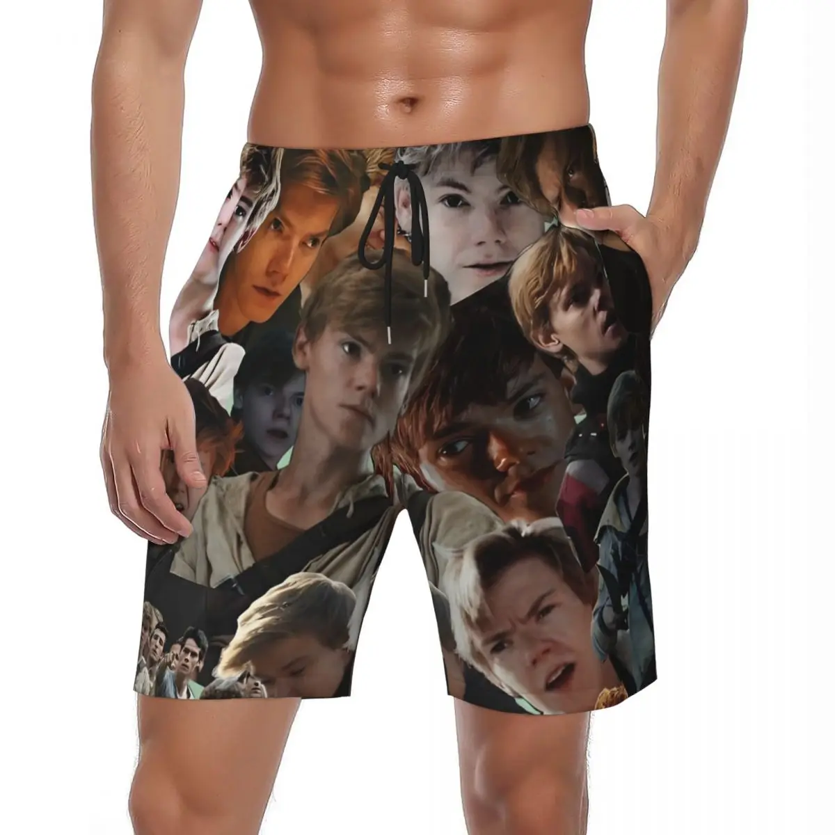 

Мужские спортивные шорты The Maze Runner Y2K Плавки Американский фильм Быстросохнущие серфинг Высокое качество Пляжные шорты больших размеров