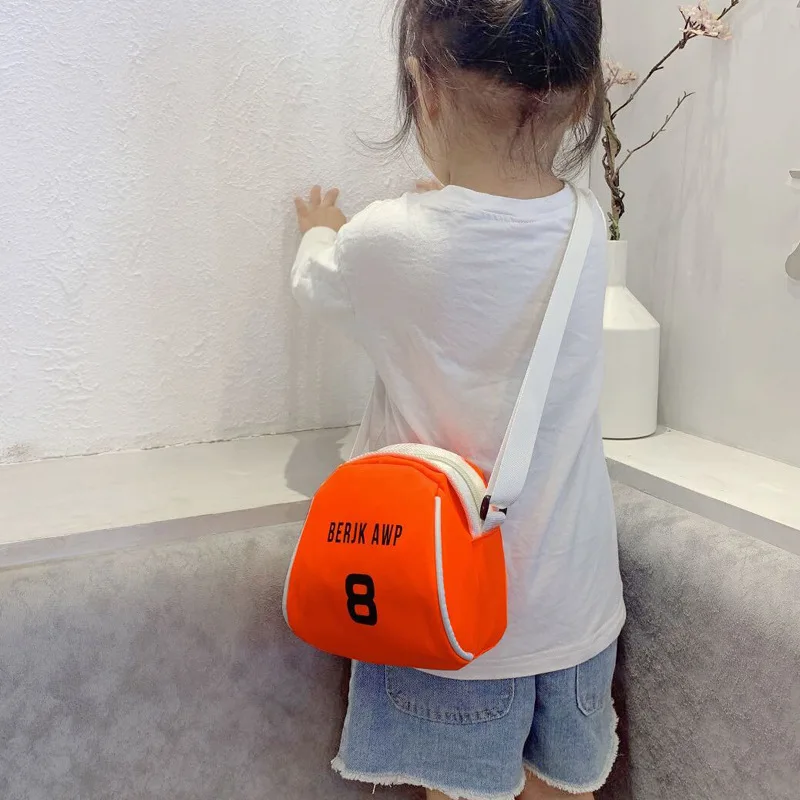 Borsa a tracolla per bambini Borsa a tracolla sportiva stampata alla moda per bambini carini Lettere Borse per bambini per borse da viaggio per ragazze