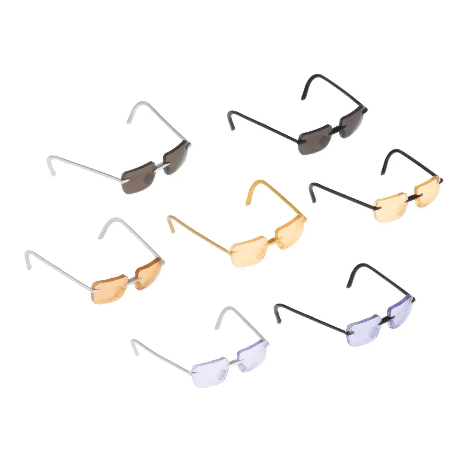 1/6 Action Figures Soldiers Hobbyists Toys Metal Glasses BJD Dolls Eyeglasses Sunglasses Eyewear Toys