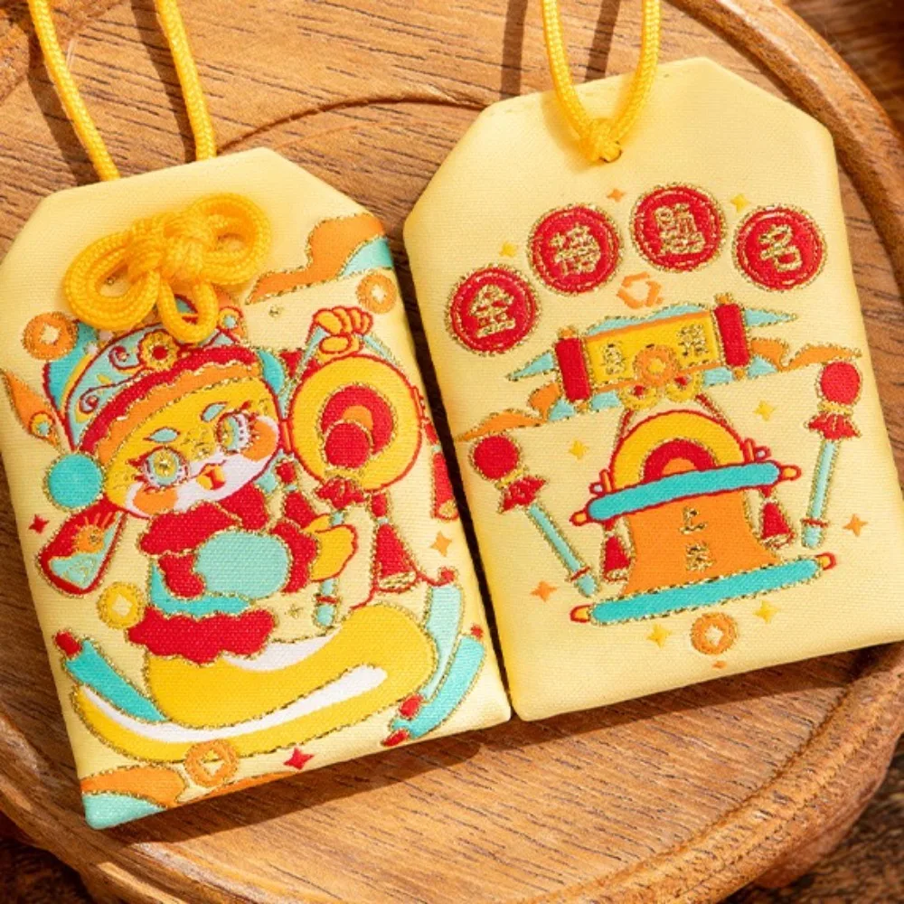 Good Fortune Snake New Year Small Sachet Cartoon Traditional Amulet Bag Cute Reusable Hanging Ornaments Birthday