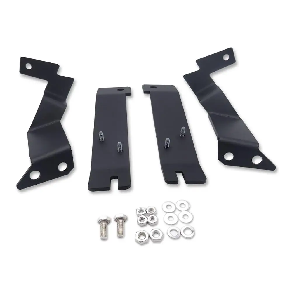 Upper Hood Hinges A-Pillar Side LED Work Light Mount brackets For 2011-2016 Ford F250/F350 Super Duty