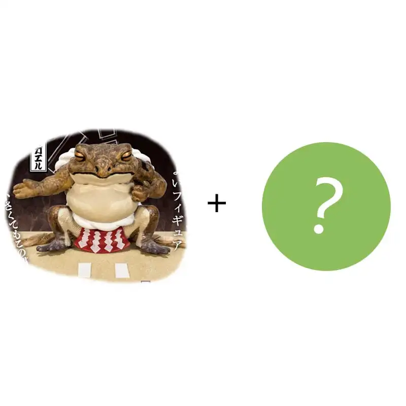 Giapponese Genuino Gacha Modello In Scala Rana Gru Forte Sumo Rana Rospo Rana Antropoomorfico Animale Sveglio Ornamenti Action Figure Giocattoli