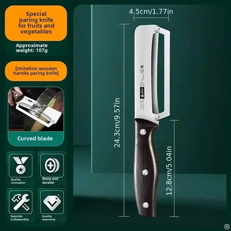 Stainless Steel Peeler with Wooden Handle for Peeling Slicing Fruits and Vegetables Durable and Smooth Operation Home Gadgets