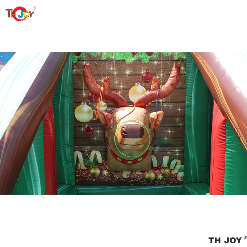 Jeu de carnaval gonflable 3 en 1 sur le thème de Noël 5x3m