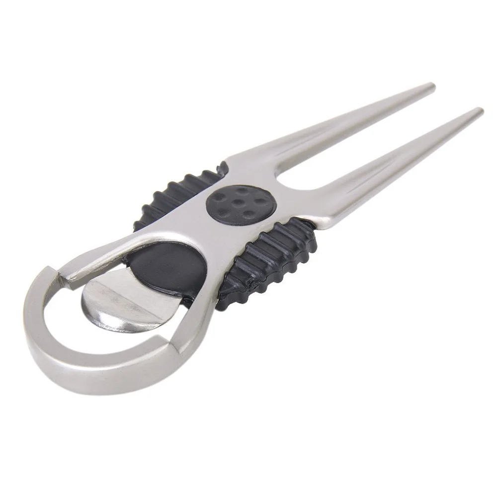 

Silver 9.4Cm Zinc Divot With Ball Marker Alloy With Divot Tool Set Ball Marker For Green Repair Tool Accessory Set