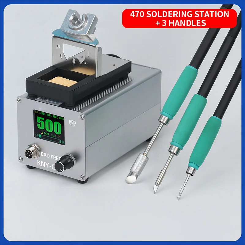 C470 Multifunctional Soldering Station, 500W High-Power Soldering Iron, Anti-Static Repair, Constant-Temperature Soldering Iron