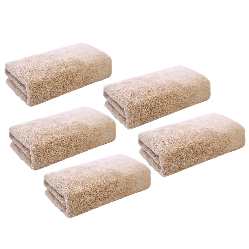 5Pcs Superfine Fiber Makeup Remover Face Washing Towel Durable Soft Absorbent for Home Travel Facial Towel Washcloth