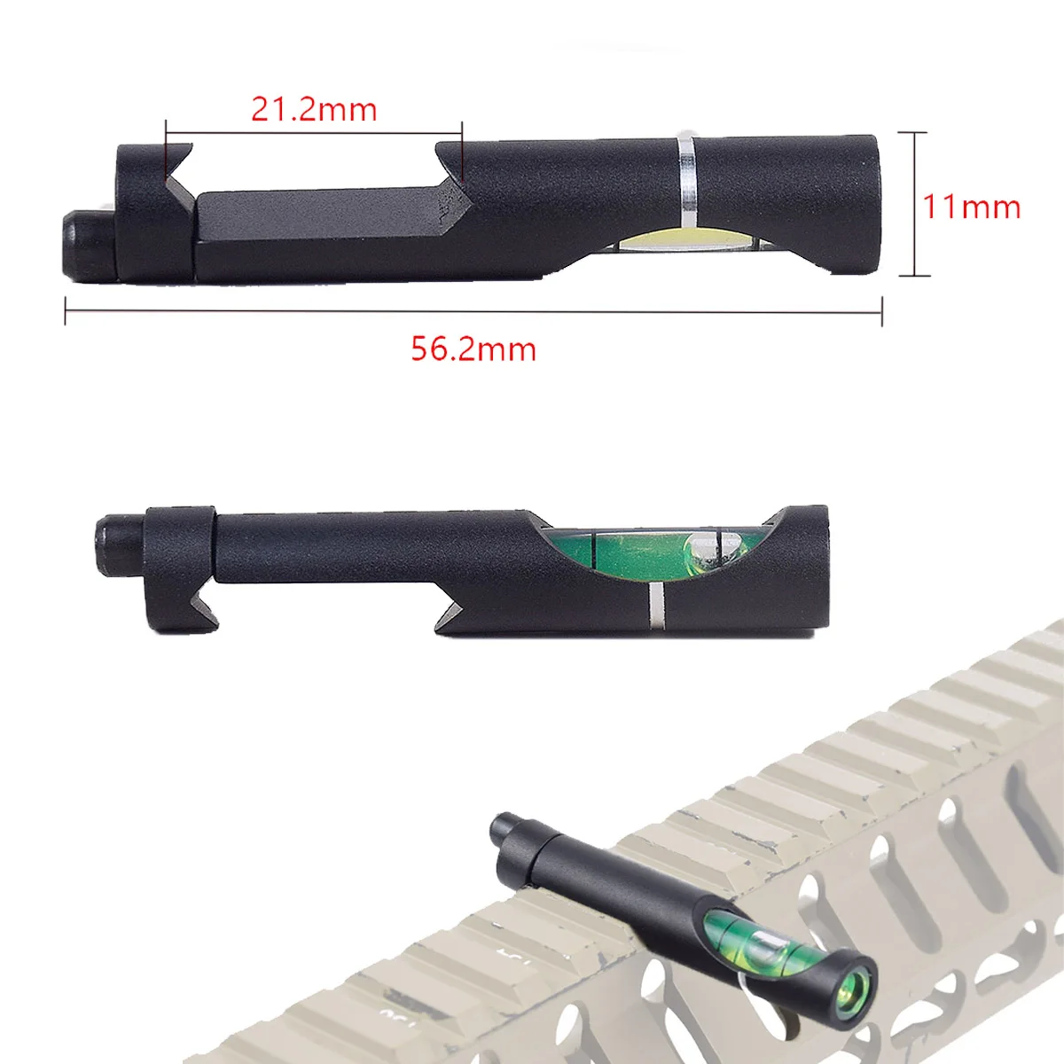 2 Pcs Magnetic Gunsmith Level Kits Bubble Level Scope Mount Level Tool 20mm Picatinny Weaver Rail Hunting Accessories