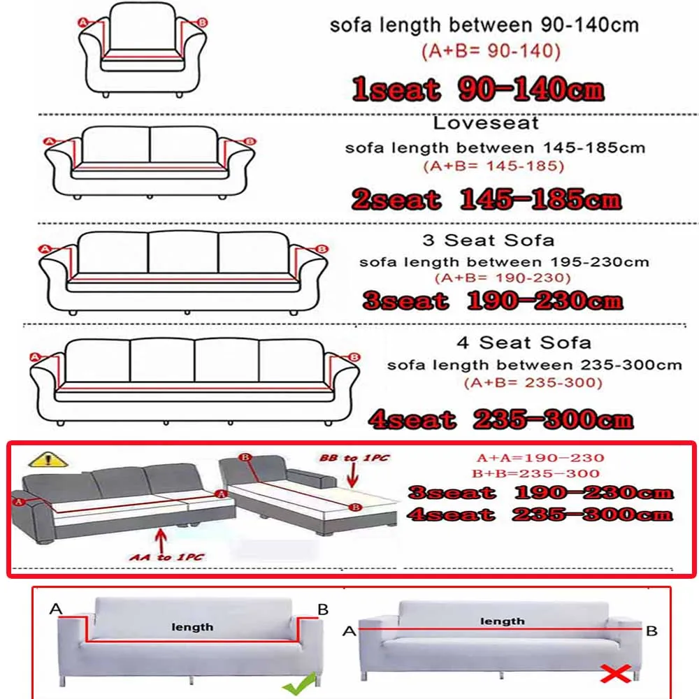 Imagem -06 - Capa de Sofá Elástico para Sofá Cobertura para Tecido Xadrez Não Escorregadia Resistente à Desgaste Sala de Estar