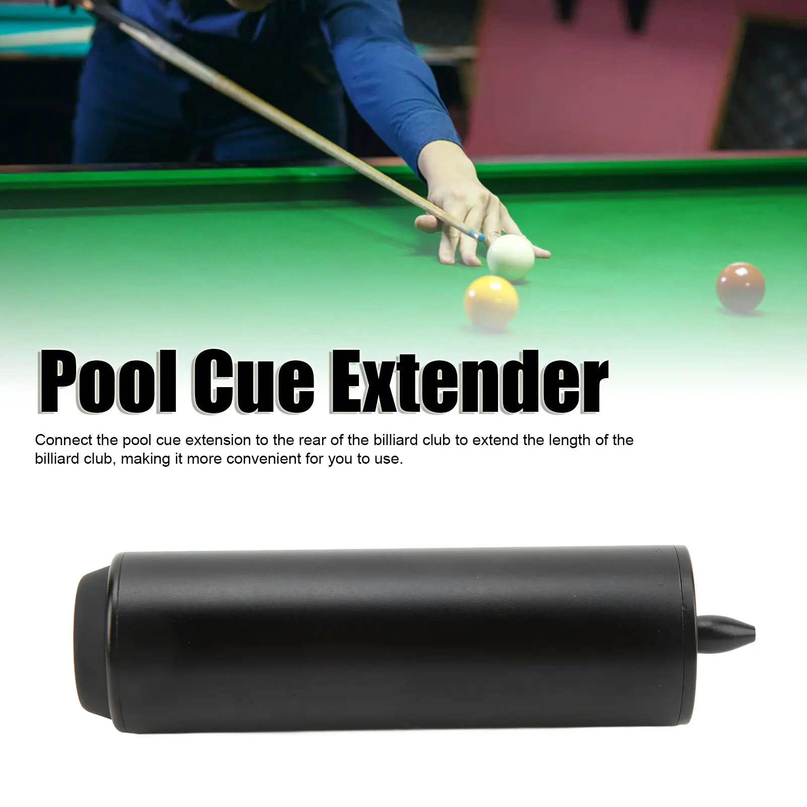 

Billiard Pool Cue Extension Aluminum Alloy Pool Cue Stick Extender For Practice Training 1 Inch/ 2 Inch/ 4 Inch