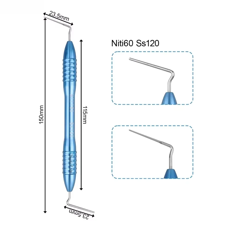 Dental Endodontic Hand Plugger Gutta Percha Filler for Oral Root Canal Vertical Pressure Instrument Dental Tool