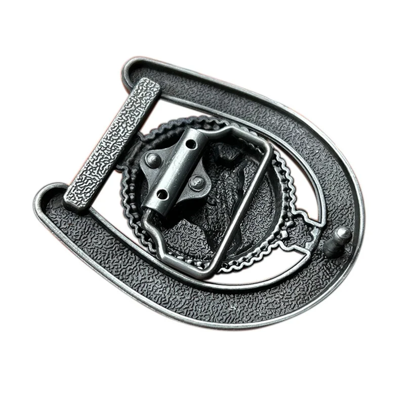 Horseshoe belt buckle Western style