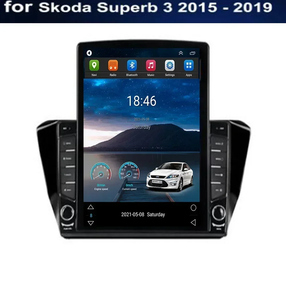 

9.7" Android 13 For Skoda Superb 3 2015-2023 to 2035 Tesla Type Car Radio Multimedia Video Player Navigation GPS