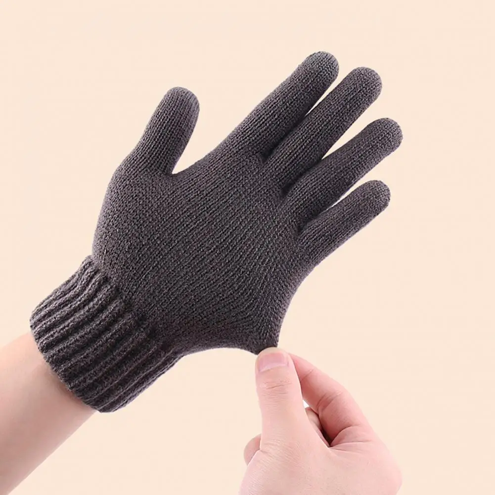 Guantes con estampado de rayas, guantes de ciclismo de invierno con antideslizantes, guantes Unisex a prueba de frío para montar, retención de calor gruesa