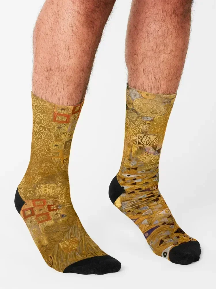 Klimt without Adele. Sad. Socks hiphop anti slip football kids Christmas Male Socks Women's