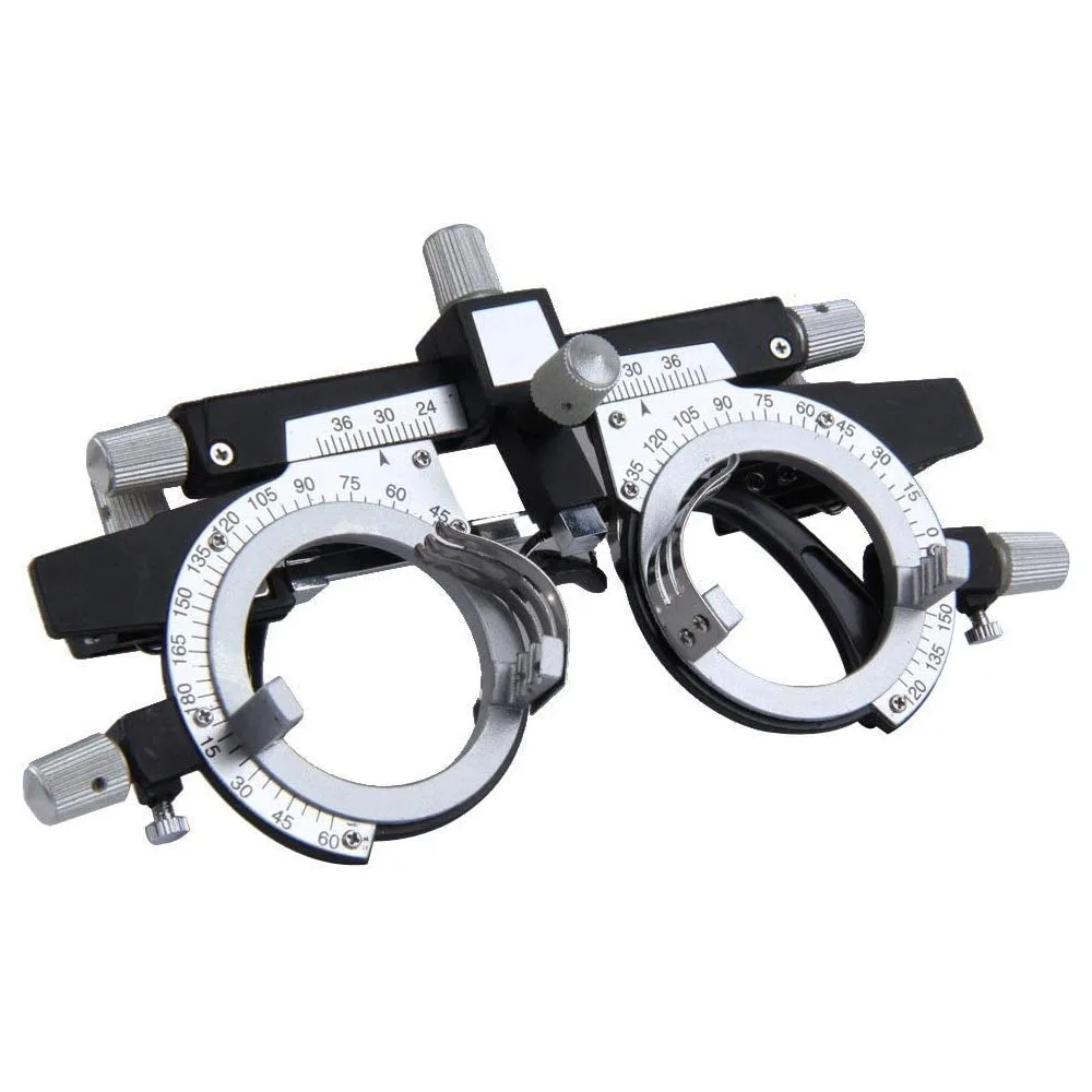 Optischer Probierbrillenrahmen, vollständig verstellbar, universeller Typ AF4880, Metall-Probierbrillenrahmen mit Linsenflippern – Detail 4