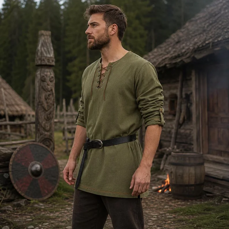 Mittelalterliches Herrenhemd a – Summer Viking Clothing Bewertung und Preis