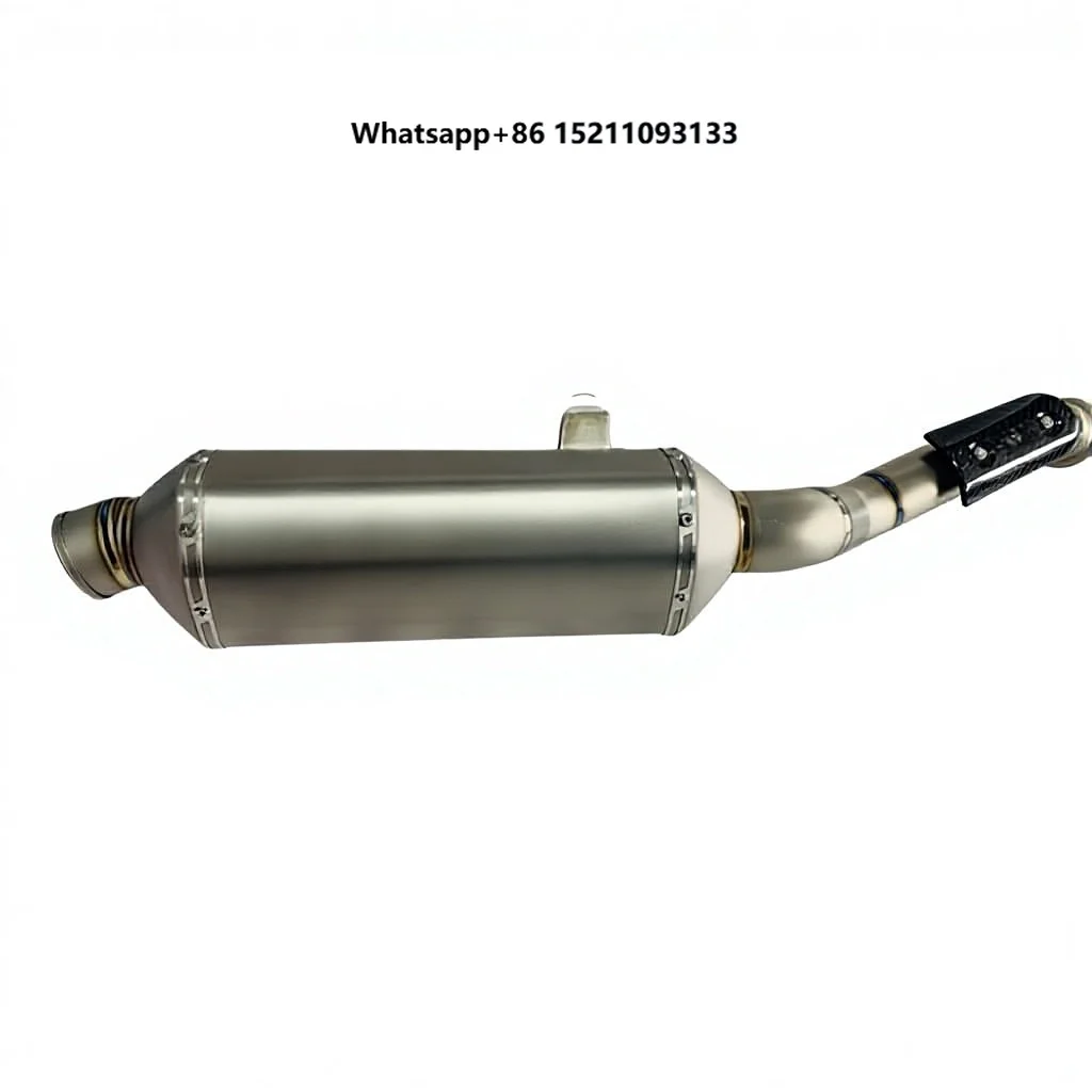 790 ADV for  Modified Full Section Silver Titanium Alloy Muffler System for Front and Tail Sections Exhaust