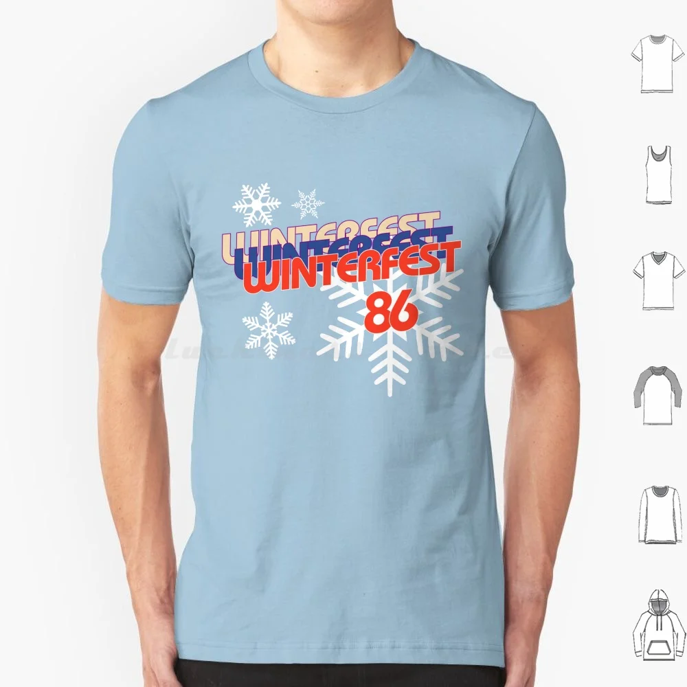 Winterfest 86 T Shirt 6xl Cotton Cool Tee Hot Tub Time Machine Movie Time Travel Hot Tub 80s Lougle Google Chernobly Winterfest