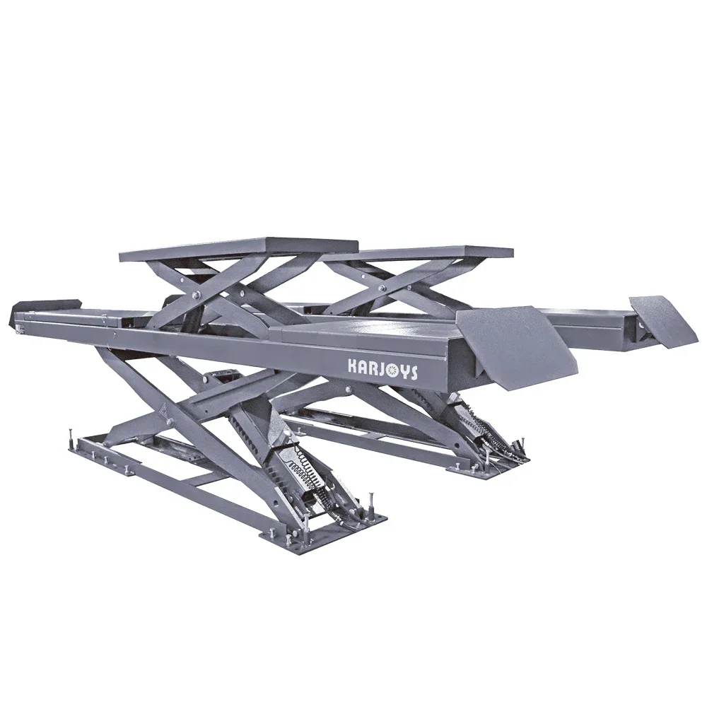 4T In-ground Wheel Alignment Double Lifting Scissor Lift Mounted For Car Workshop Equipment